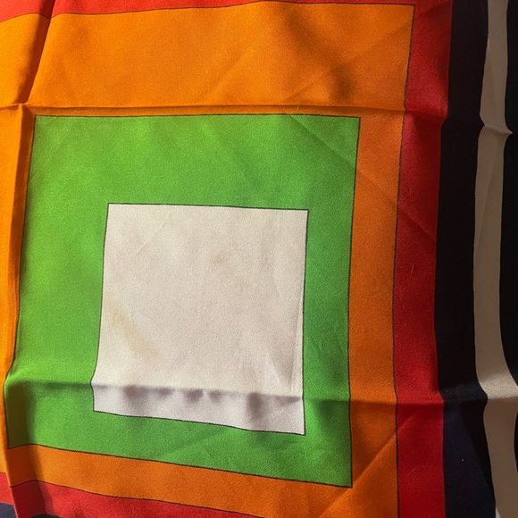 Box within a box multicolored scarf; Vibrant oozingng joy! - Picture 2 of 4